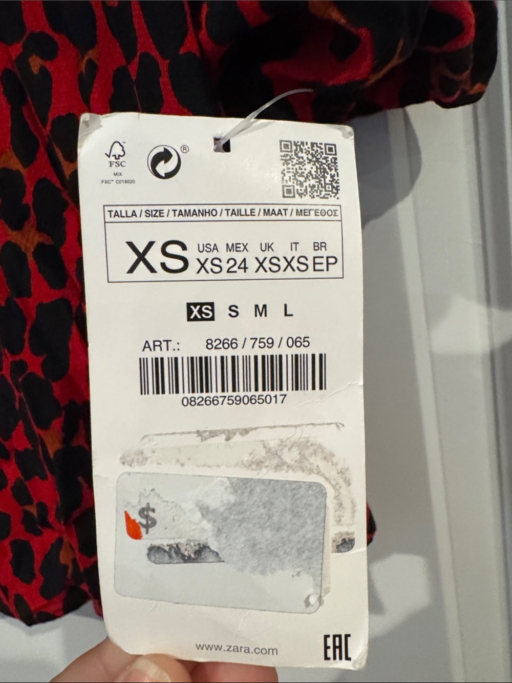 **NWT** Zara Leopard Print Top - Picture 5 of 5